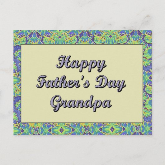 Happy Vaderdag Grandpa Briefkaart (Voorkant)