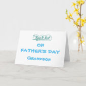 *HAPPY VADERDAG* GRANDSON KAART (Gele Bloem)