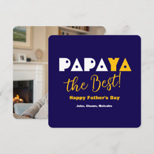 Happy Vaderdag   Grappig citaat blauw en geel