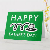 Happy Vaderdag grappig golfbal wenskaart Kaart (Gele Bloem)