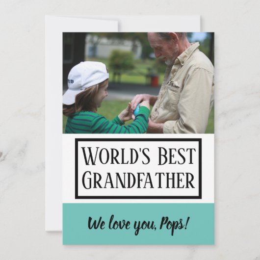 Happy Vaderdag | grootvader Kaart (Voorkant)