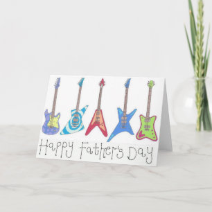 Happy Vaderdag Guitar Kaart