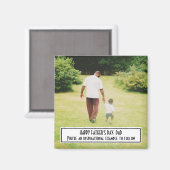 HAPPY VADERDAG Inspirerend Voorbeeld FOTO Magneet (Voorkant / Achterkant)