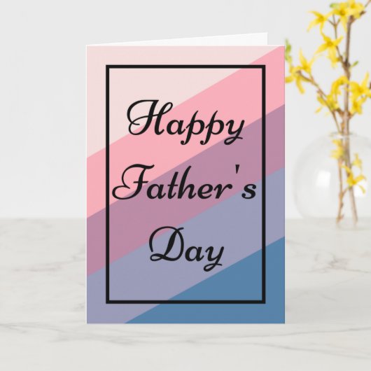 Happy Vaderdag Kaart (Gele Bloem)