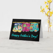 Happy Vaderdag - kaart (Gele Bloem)