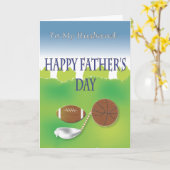 Happy Vaderdag Kaart (Gele Bloem)