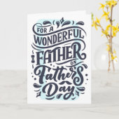 Happy Vaderdag Kaart (Gele Bloem)