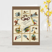  Happy Vaderdag Kaart (Gele Bloem)