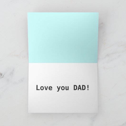 Happy Vaderdag Kaart (Binnen)