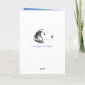 Happy Vaderdag kaart (Border Collie) (Achterkant)