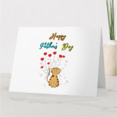 Happy Vaderdag Kat Papa Papa Gift Cat Father Bedankkaart (Voorkant)