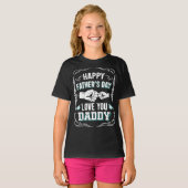 Happy Vaderdag Love You Daddy T-shirt (Voorkant volledig)