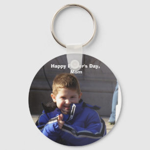 Happy Vaderdag, mama Round Sleutelhanger