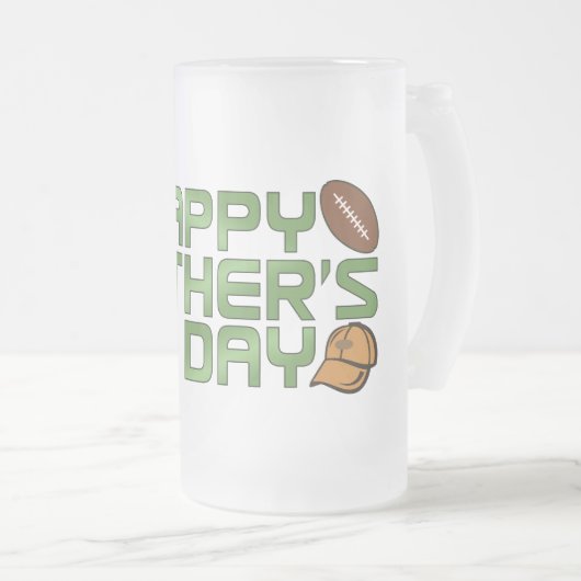 Happy Vaderdag Matglas Bierpul (Voorkant rechts)