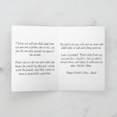 Happy Vaderdag; Meisje en papa "Ying en Yang" Kaart (Binnen)