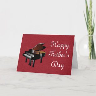 Happy Vaderdag met piano Dad Pianist Kaart