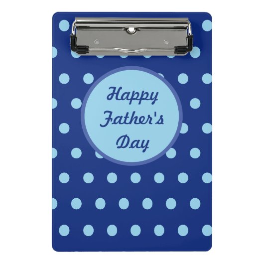 Happy Vaderdag Mini Klembord (Navy) (Voorkant)