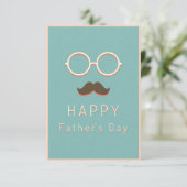 Happy Vaderdag -minimaliskleinste Kaart (Staand voorkant)