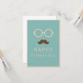 Happy Vaderdag -minimaliskleinste Kaart (Voorkant / Achterkant in situ)