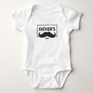 Happy Vaderdag Mustache Bodysuit
