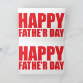 Happy Vaderdag Notitiekaartje (Binnen)