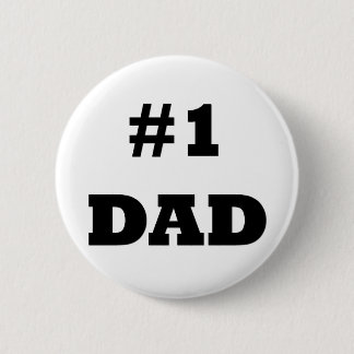 Happy Vaderdag - nummer 1 papa - #1 papa Ronde Button 5,7 Cm