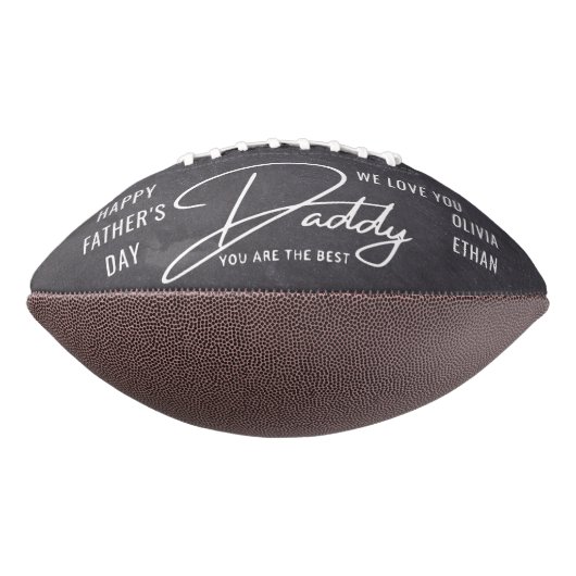  Happy Vaderdag Pap 3 Photo Collage Chalkboard American Football (Gedraaid 90)