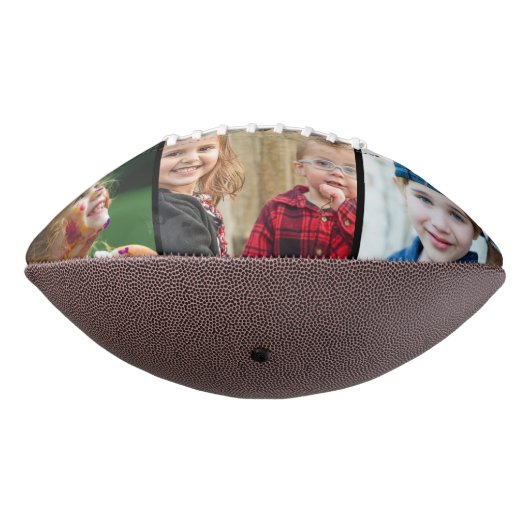 Happy Vaderdag Pap 3 Photo Collage Chalkboard American Football (Gedraaid 270)