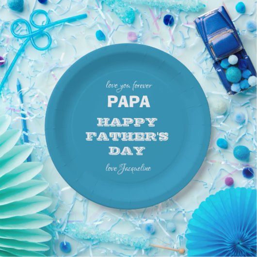 Happy Vaderdag Papa - Bord voor aangepast papier (Feest)