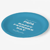 Happy Vaderdag Papa - Bord voor aangepast papier (Gekanteld)