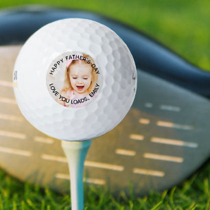Happy Vaderdag Persoonlijke foto Golfballen