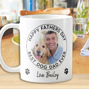 Happy Vaderdag Pet Foto Beste Hond Papa Koffiemok