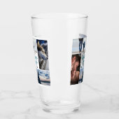 Happy Vaderdag Photo Collage Aangepaste namen Glas (Links)