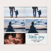 Happy Vaderdag Photo Collage Kaart (Buitenkant ongevouwen)