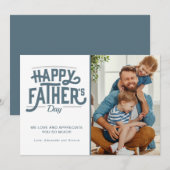 Happy Vaderdag Photo Feestdagenkaart (Voorkant / Achterkant)