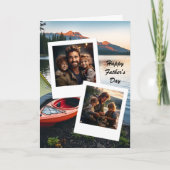 Happy Vaderdag Photo Template Camping thema Kaart (Voorkant)