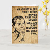 Happy Vaderdag Retro Rustic Dad Humor Kaart (Gele Bloem)