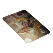 Happy Vaderdag Script Foto Modern Eenvoudig Magneet (Rechterzijde)