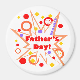 Happy Vaderdag Splash Magneet