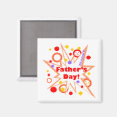 Happy Vaderdag Splash Magneet (Voorkant / Achterkant)