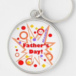 Happy Vaderdag Splash Sleutelhanger
