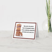 Happy Vaderdag Stack van Chocolate Cookies Feestdagen Kaart (Voorkant)