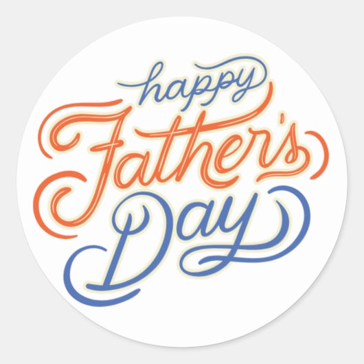 Happy Vaderdag sticker (Voorkant)