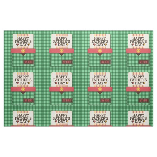 Happy Vaderdag Stof (Fat Quarter)