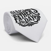 Happy Vaderdag Stropdas (Opgerold)