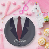 Happy Vaderdag Suit-papier Papieren Bordje (Feest)