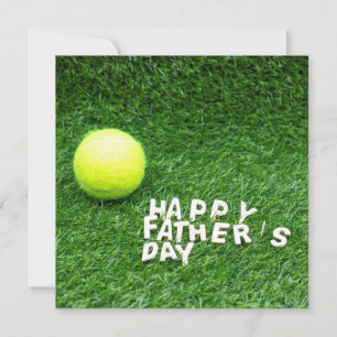 Happy Vaderdag-Tennis-speler met tennis