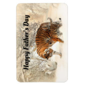 Happy Vaderdag Tigers Magneet (Verticaal)