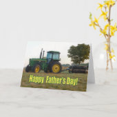 Happy Vaderdag Tractor Kaart (Gele Bloem)