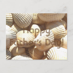 Happy Vaderdag Tropical Sunny Exotic Zee Shell Briefkaart